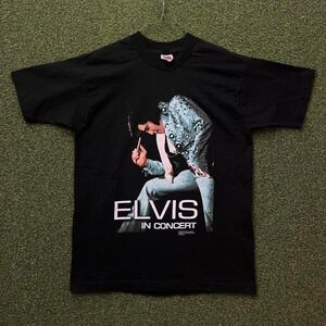 Vintage 1996 Elvis in Concert Single Stitch‎ Graphic Tee Shirt